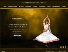Tablet Screenshot of preranadeshpande.com